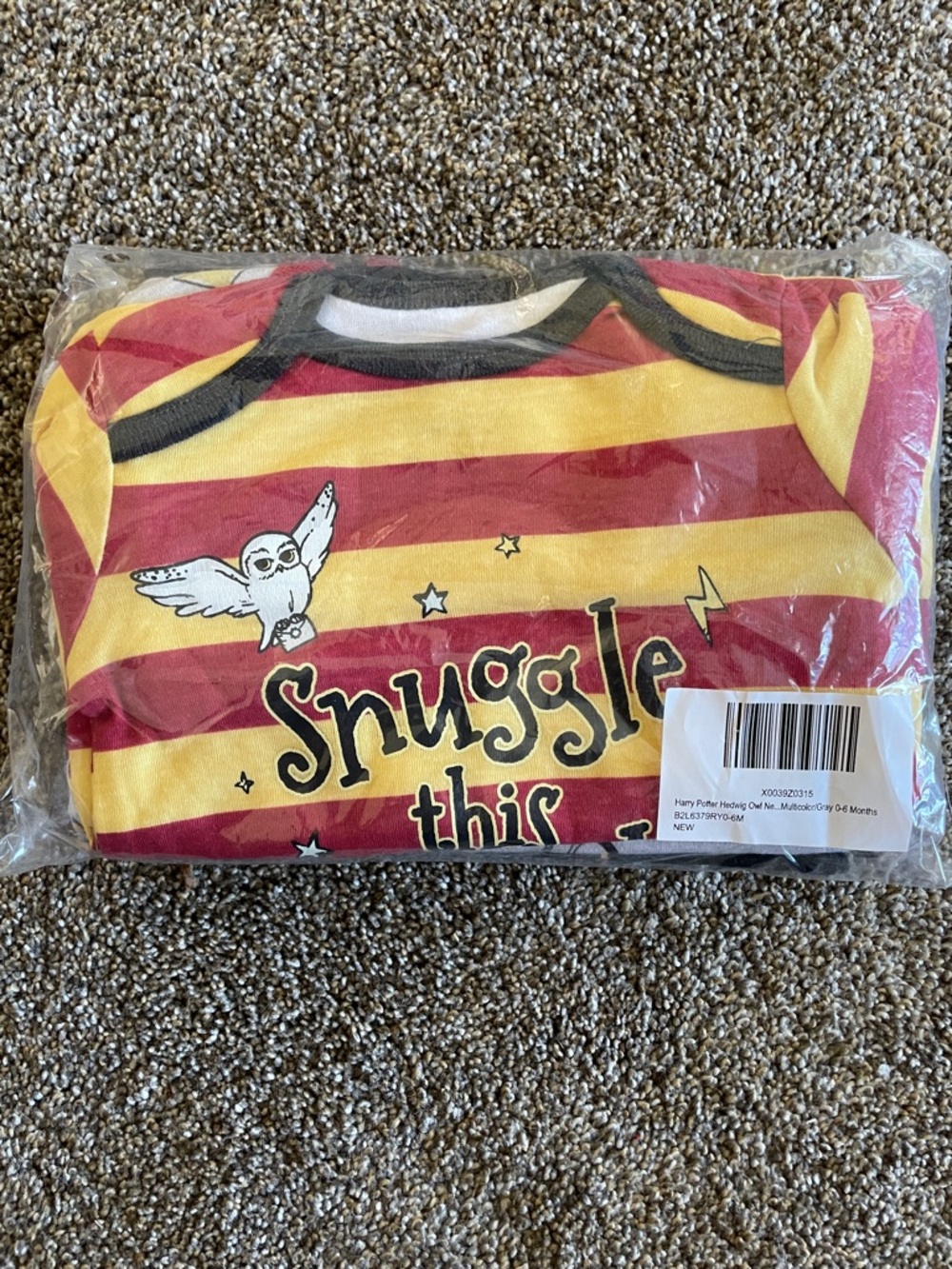 3 pack 0-6 months Harry Potter Onesie NWT